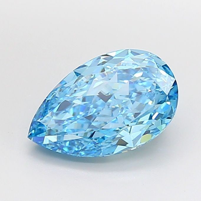 Loose Diamond - PEAR 4.09ct Fancy Vivid Blue VS1 (1 of 1)