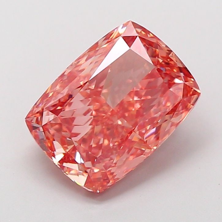 Loose Diamond - CUSHION MODIFIED 3.55ct Fancy Vivid Brownish Pink VVS2: Loose Diamond - CUSHION MODIFIED 3.55ct Fancy Vivid Brownish Pink VVS2 Source: This is a real non-mined Diamond that has been grown in a lab Shape: CUSHION MODIFIED Carats: 3.55 Color: Fancy Vivid