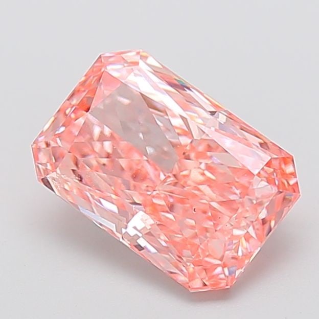 Loose Diamond - RADIANT 2.89ct Fancy Vivid Pink VS2: Loose Diamond - RADIANT 2.89ct Fancy Vivid Pink VS2 Source: This is a real non-mined Diamond that has been grown in a lab Shape: RADIANT Carats: 2.89 Color: Fancy Vivid Pink Certification: IGI Video: