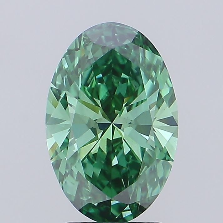Loose Diamond - OVAL 2.56ct Fancy Vivid Green VVS2 (1 of 1)