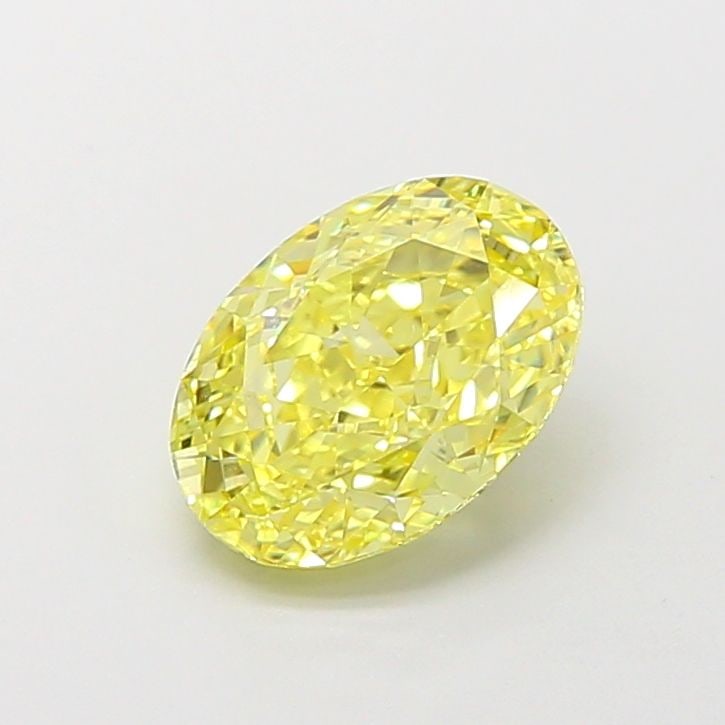 Loose Diamond - OVAL 2.09ct Fancy Vivid Yellow VS1: Loose Diamond - OVAL 2.09ct Fancy Vivid Yellow VS1 Source: This is a real non-mined Diamond that has been grown in a lab Shape: OVAL Carats: 2.09 Color: Fancy Vivid Yellow Certification: IGI Video: