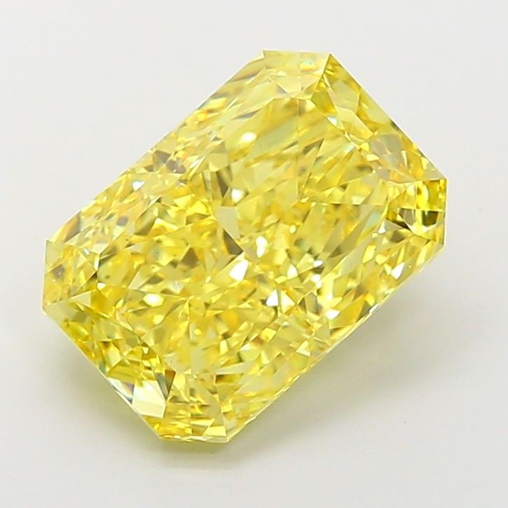 Loose Diamond - RADIANT 5.32ct Fancy Vivid Yellow VS1: Loose Diamond - RADIANT 5.32ct Fancy Vivid Yellow VS1 Source: This is a real non-mined Diamond that has been grown in a lab Shape: RADIANT Carats: 5.32 Color: Fancy Vivid Yellow Certification: IGI Vid