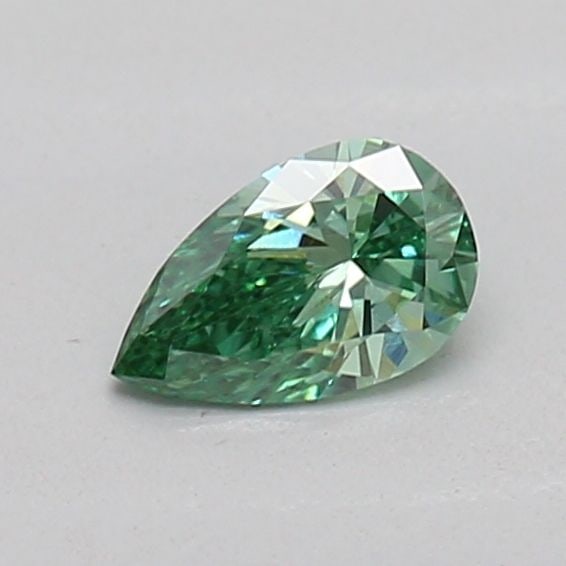 Loose Diamond - PEAR 0.18ct Fancy Vivid Green VVS2: Loose Diamond - PEAR 0.18ct Fancy Vivid Green VVS2 Source: This is a real non-mined Diamond that has been grown in a lab Shape: PEAR Carats: 0.18 Color: Fancy Vivid Green Certification: IGI Additional