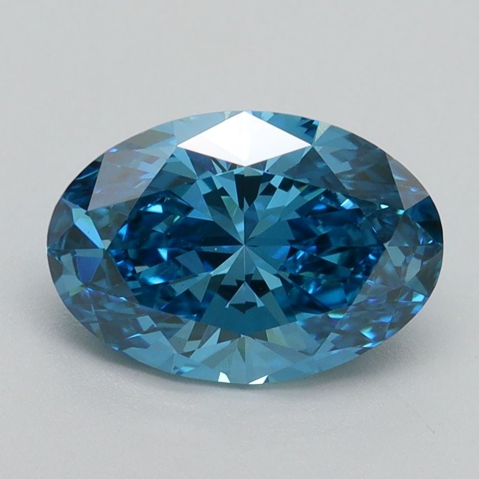 Loose Diamond - OVAL 2.08ct Fancy Vivid Blue VVS2: Loose Diamond - OVAL 2.08ct Fancy Vivid Blue VVS2 Source: This is a real non-mined Diamond that has been grown in a lab Shape: OVAL Carats: 2.08 Color: Fancy Vivid Blue Certification: IGI Video: