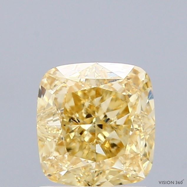 Loose Diamond - CUSHION MODIFIED 1.58ct Fancy Intense Yellow VS2: Loose Diamond - CUSHION MODIFIED 1.58ct Fancy Intense Yellow VS2 Source: This is a real non-mined Diamond that has been grown in a lab Shape: CUSHION MODIFIED Carats: 1.58 Color: Fancy Intense Yellow 