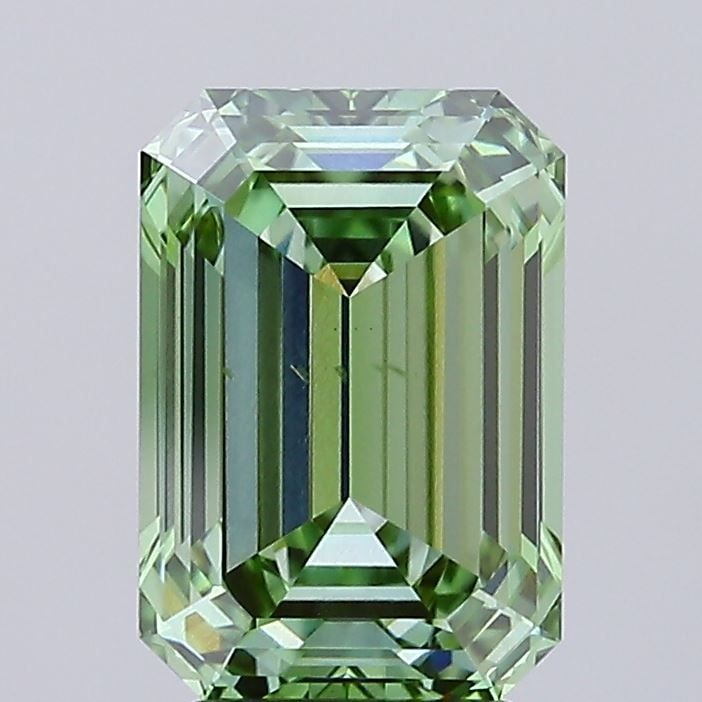 Loose Diamond - EMERALD 4.07ct Fancy Vivid Green VS2 (1 of 1)