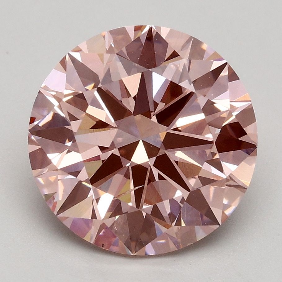 Loose Diamond - ROUND 2.71ct Fancy Intense Pink VS2: Loose Diamond - ROUND 2.71ct Fancy Intense Pink VS2 Source: This is a real non-mined Diamond that has been grown in a lab Shape: ROUND Carats: 2.71 Color: Fancy Intense Pink Certification: IGI Video: