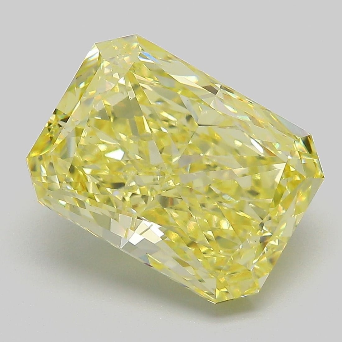 Loose Diamond - RADIANT 6.64ct Fancy Intense Yellow VS1: Loose Diamond - RADIANT 6.64ct Fancy Intense Yellow VS1 Source: This is a real non-mined Diamond that has been grown in a lab Shape: RADIANT Carats: 6.64 Color: Fancy Intense Yellow Certification: IGI