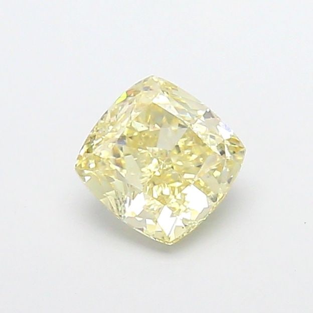 Loose Diamond - CUSHION MODIFIED 1.22ct Fancy Light Yellow VS1: Loose Diamond - CUSHION MODIFIED 1.22ct Fancy Light Yellow VS1 Source: This is a real non-mined Diamond that has been grown in a lab Shape: CUSHION MODIFIED Carats: 1.22 Color: Fancy Light Yellow Cert
