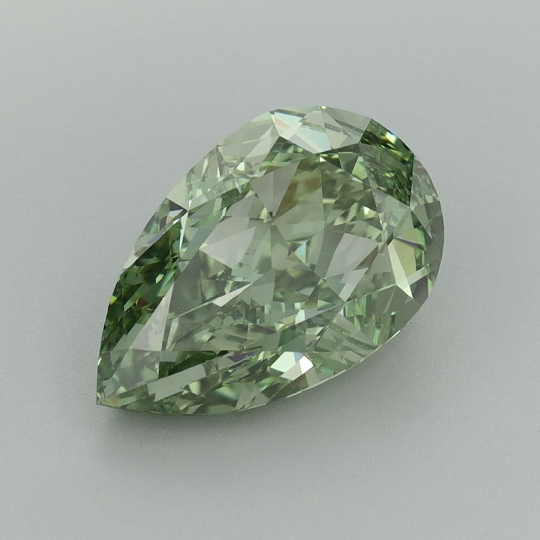 Loose Diamond - PEAR 3.03ct Fancy Vivid Green VVS2 (1 of 1)