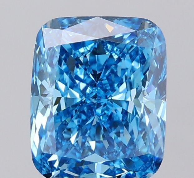Loose Diamond - CUSHION MODIFIED 2.05ct Fancy Vivid Blue VVS2: Loose Diamond - CUSHION MODIFIED 2.05ct Fancy Vivid Blue VVS2 Source: This is a real non-mined Diamond that has been grown in a lab Shape: CUSHION MODIFIED Carats: 2.05 Color: Fancy Vivid Blue Certifi