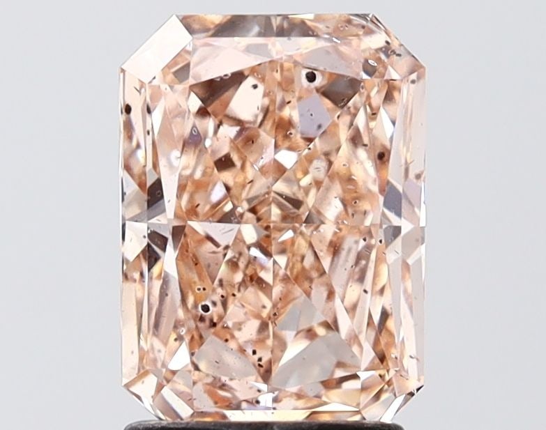 Loose Diamond - RADIANT 2.1ct Fancy Light Brown I1: Loose Diamond - RADIANT 2.1ct Fancy Light Brown I1 Source: This is a real non-mined Diamond that has been grown in a lab Shape: RADIANT Carats: 2.1 Color: Fancy Light Brown Certification: IGI Video: