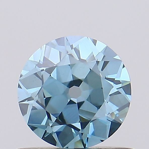 Loose Diamond - ROUND 0.59ct Fancy Vivid Blue VS1: Loose Diamond - ROUND 0.59ct Fancy Vivid Blue VS1 Source: This is a real non-mined Diamond that has been grown in a lab Shape: ROUND Carats: 0.59 Color: Fancy Vivid Blue Certification: NONE Video: