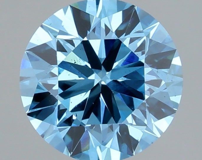Loose Diamond - ROUND 1.69ct Fancy Vivid Blue VS2: Loose Diamond - ROUND 1.69ct Fancy Vivid Blue VS2 Source: This is a real non-mined Diamond that has been grown in a lab Shape: ROUND Carats: 1.69 Color: Fancy Vivid Blue Certification: IGI Video: