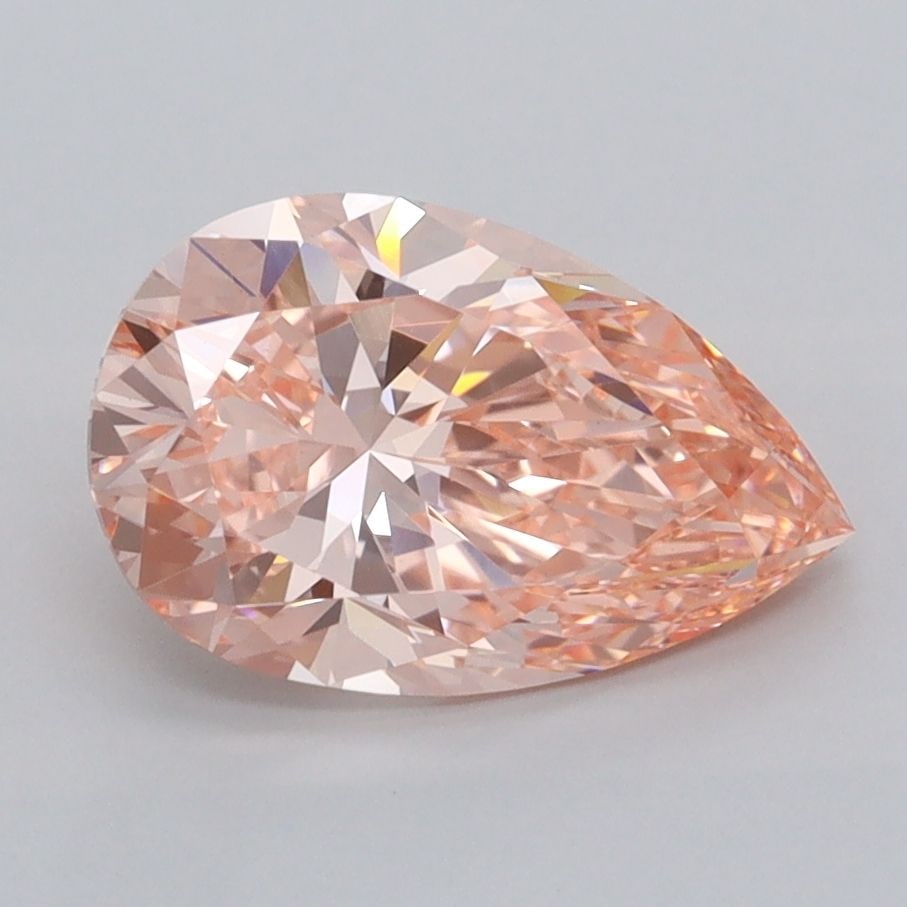 Loose Diamond - PEAR 1.95ct Fancy Vivid Pink VVS2: Loose Diamond - PEAR 1.95ct Fancy Vivid Pink VVS2 Source: This is a real non-mined Diamond that has been grown in a lab Shape: PEAR Carats: 1.95 Color: Fancy Vivid Pink Certification: IGI Video: