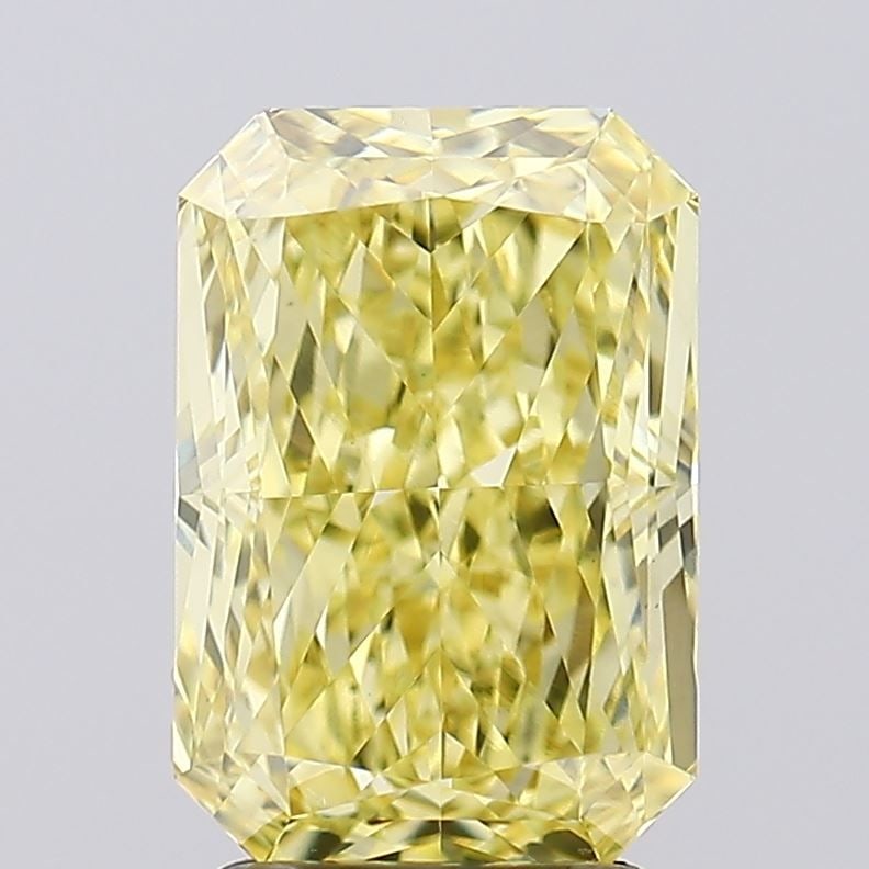 Loose Diamond - RADIANT 3.08ct Fancy Intense Yellow VS1: Loose Diamond - RADIANT 3.08ct Fancy Intense Yellow VS1 Source: This is a real non-mined Diamond that has been grown in a lab Shape: RADIANT Carats: 3.08 Color: Fancy Intense Yellow Certification: IGI