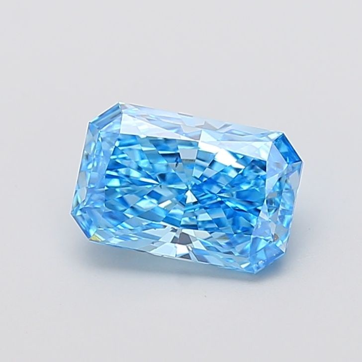 Loose Diamond - RADIANT 2.01ct Fancy Vivid Blue VS2: Loose Diamond - RADIANT 2.01ct Fancy Vivid Blue VS2 Source: This is a real non-mined Diamond that has been grown in a lab Shape: RADIANT Carats: 2.01 Color: Fancy Vivid Blue Certification: IGI Video: