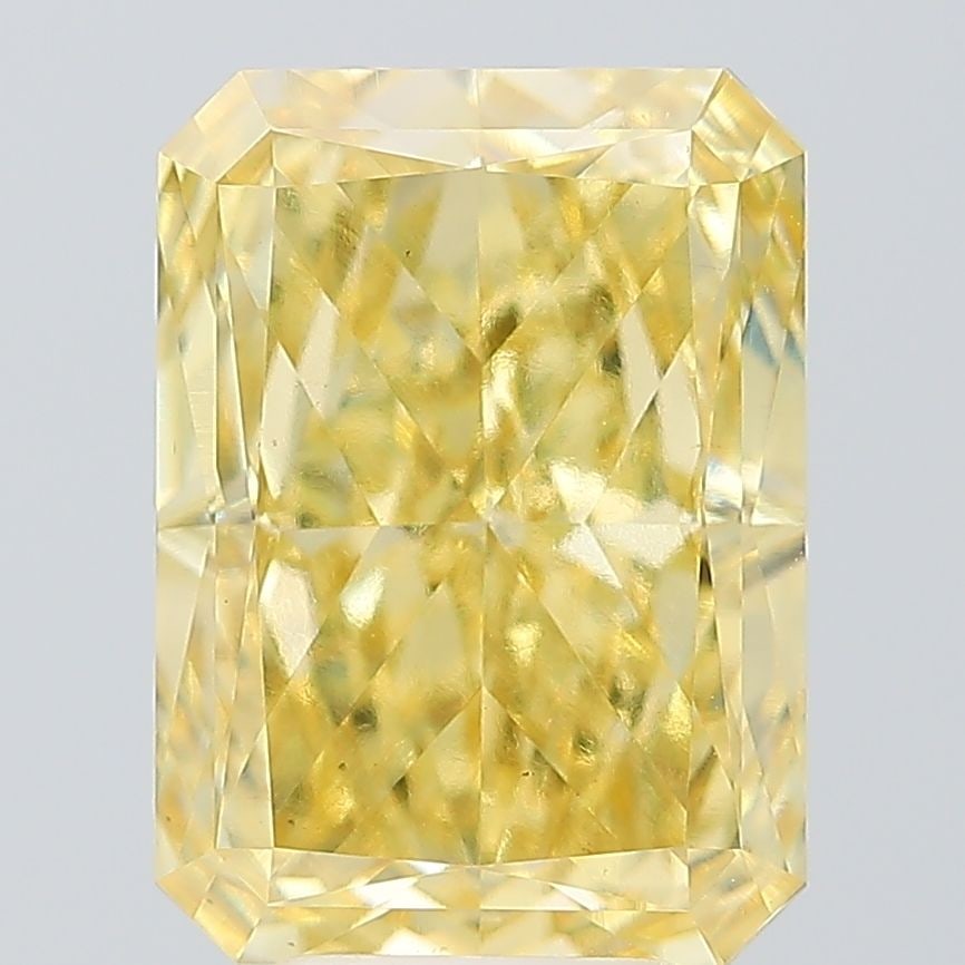 Loose Diamond - RADIANT 6.1ct Fancy Intense Yellow VS1: Loose Diamond - RADIANT 6.1ct Fancy Intense Yellow VS1 Source: This is a real non-mined Diamond that has been grown in a lab Shape: RADIANT Carats: 6.1 Color: Fancy Intense Yellow Certification: IGI