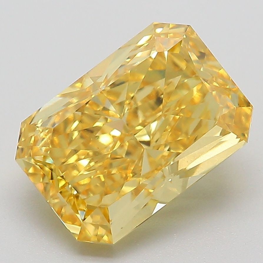 Loose Diamond - RADIANT 4.01ct Fancy Vivid Yellow VVS2: Loose Diamond - RADIANT 4.01ct Fancy Vivid Yellow VVS2 Source: This is a real non-mined Diamond that has been grown in a lab Shape: RADIANT Carats: 4.01 Color: Fancy Vivid Yellow Certification: IGI Vi