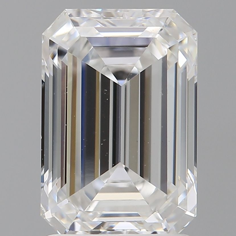 Loose Diamond - EMERALD 2.06ct E VVS2: Loose Diamond - EMERALD 2.06ct E VVS2 Source: This is a real non-mined Diamond that has been grown in a lab Shape: EMERALD Carats: 2.06 Color: E Clarity: VVS2 Certification: IGI Video: