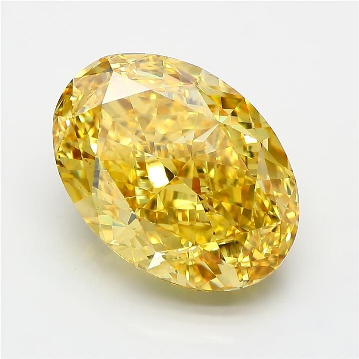 Loose Diamond - OVAL 9.7ct Fancy Vivid Yellow VS1 (1 of 1)