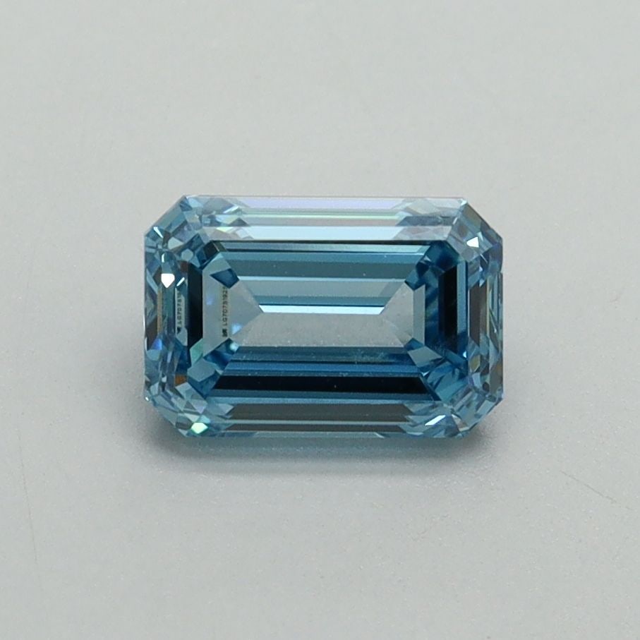 Loose Diamond - EMERALD 1.04ct Fancy Vivid Blue VVS2: Loose Diamond - EMERALD 1.04ct Fancy Vivid Blue VVS2 Source: This is a real non-mined Diamond that has been grown in a lab Shape: EMERALD Carats: 1.04 Color: Fancy Vivid Blue Certification: IGI Video: