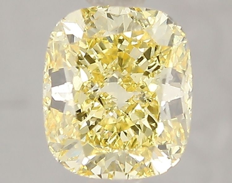 Loose Diamond - CUSHION MODIFIED 2.0ct Fancy Intense Yellow SI1: Loose Diamond - CUSHION MODIFIED 2.0ct Fancy Intense Yellow SI1 Source: This is a real non-mined Diamond that has been grown in a lab Shape: CUSHION MODIFIED Carats: 2.0 Color: Fancy Intense Yellow Ce