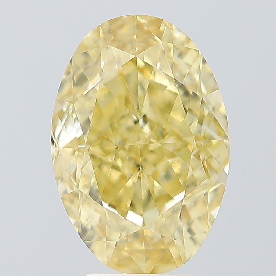 Loose Diamond - OVAL 5.16ct Fancy Intense Yellow VS1: Loose Diamond - OVAL 5.16ct Fancy Intense Yellow VS1 Source: This is a real non-mined Diamond that has been grown in a lab Shape: OVAL Carats: 5.16 Color: Fancy Intense Yellow Certification: IGI Video