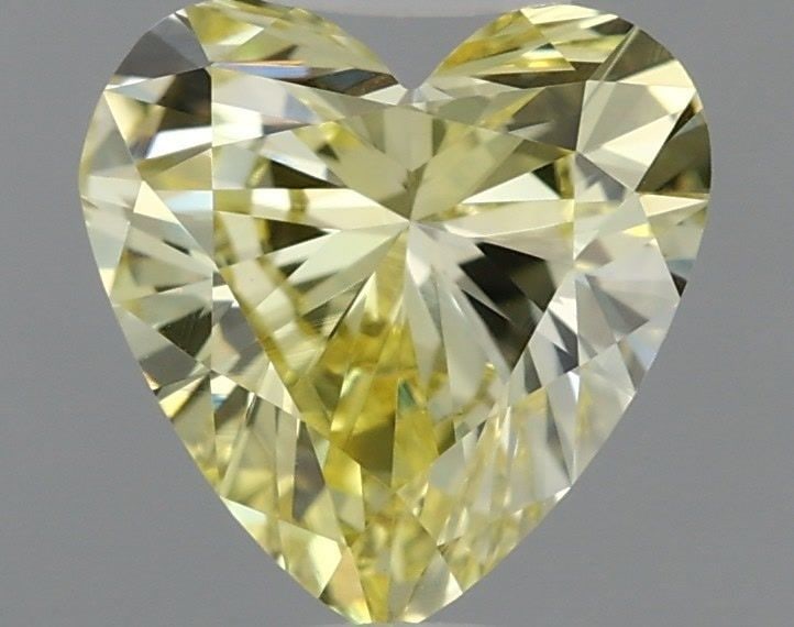 Loose Diamond - HEART 0.74ct Fancy Intense Yellow VVS2: Loose Diamond - HEART 0.74ct Fancy Intense Yellow VVS2 Source: This is a real non-mined Diamond that has been grown in a lab Shape: HEART Carats: 0.74 Color: Fancy Intense Yellow Certification: IGI Vi