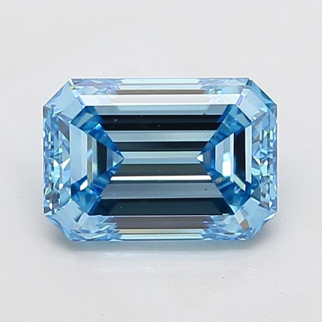 Loose Diamond - EMERALD 3.01ct Fancy Vivid Blue VS1: Loose Diamond - EMERALD 3.01ct Fancy Vivid Blue VS1 Source: This is a real non-mined Diamond that has been grown in a lab Shape: EMERALD Carats: 3.01 Color: Fancy Vivid Blue Certification: IGI Video: