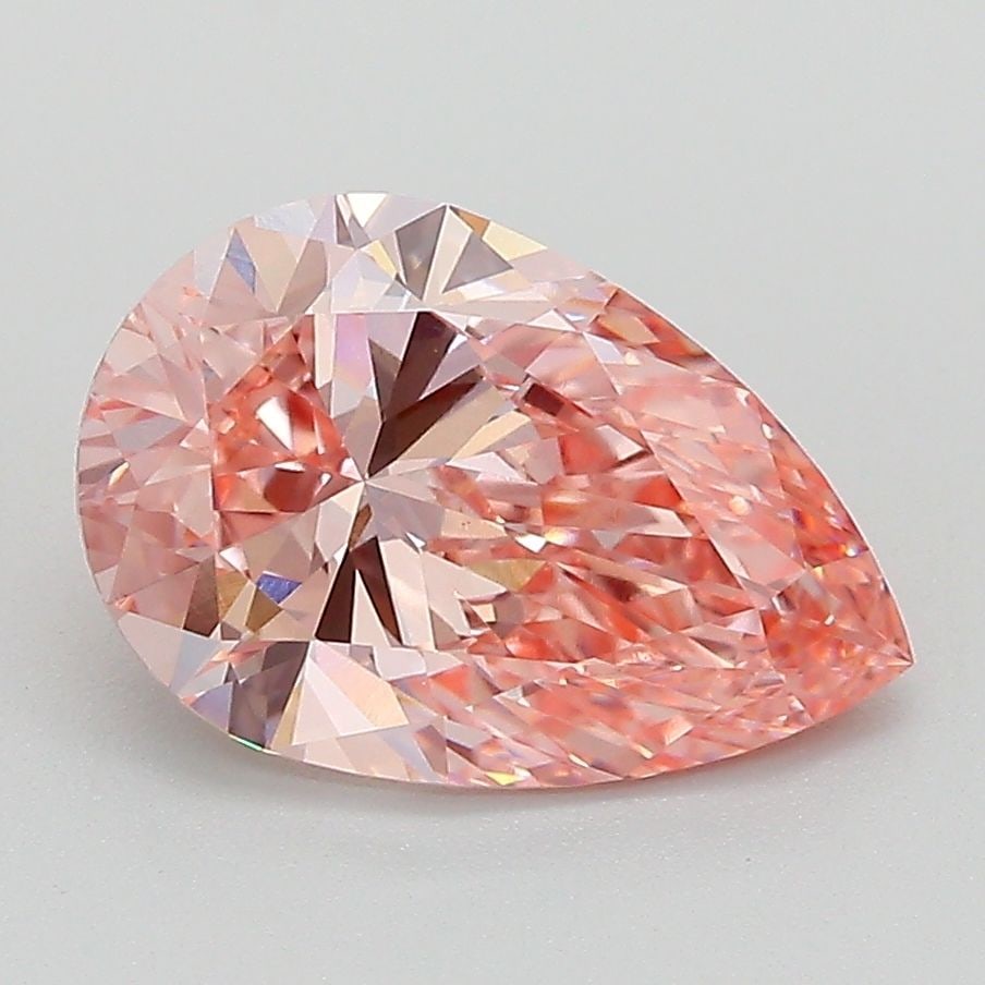 Loose Diamond - PEAR 2.21ct Fancy Vivid Pink VVS2: Loose Diamond - PEAR 2.21ct Fancy Vivid Pink VVS2 Source: This is a real non-mined Diamond that has been grown in a lab Shape: PEAR Carats: 2.21 Color: Fancy Vivid Pink Certification: IGI Additional i