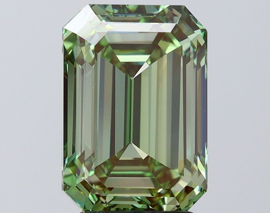 Loose Diamond - EMERALD 4.09ct Fancy Vivid Green VVS2 (1 of 1)