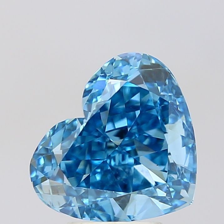 Loose Diamond - HEART 3.6ct Fancy Vivid Blue VS1: Loose Diamond - HEART 3.6ct Fancy Vivid Blue VS1 Source: This is a real non-mined Diamond that has been grown in a lab Shape: HEART Carats: 3.6 Color: Fancy Vivid Blue Certification: IGI Video:
