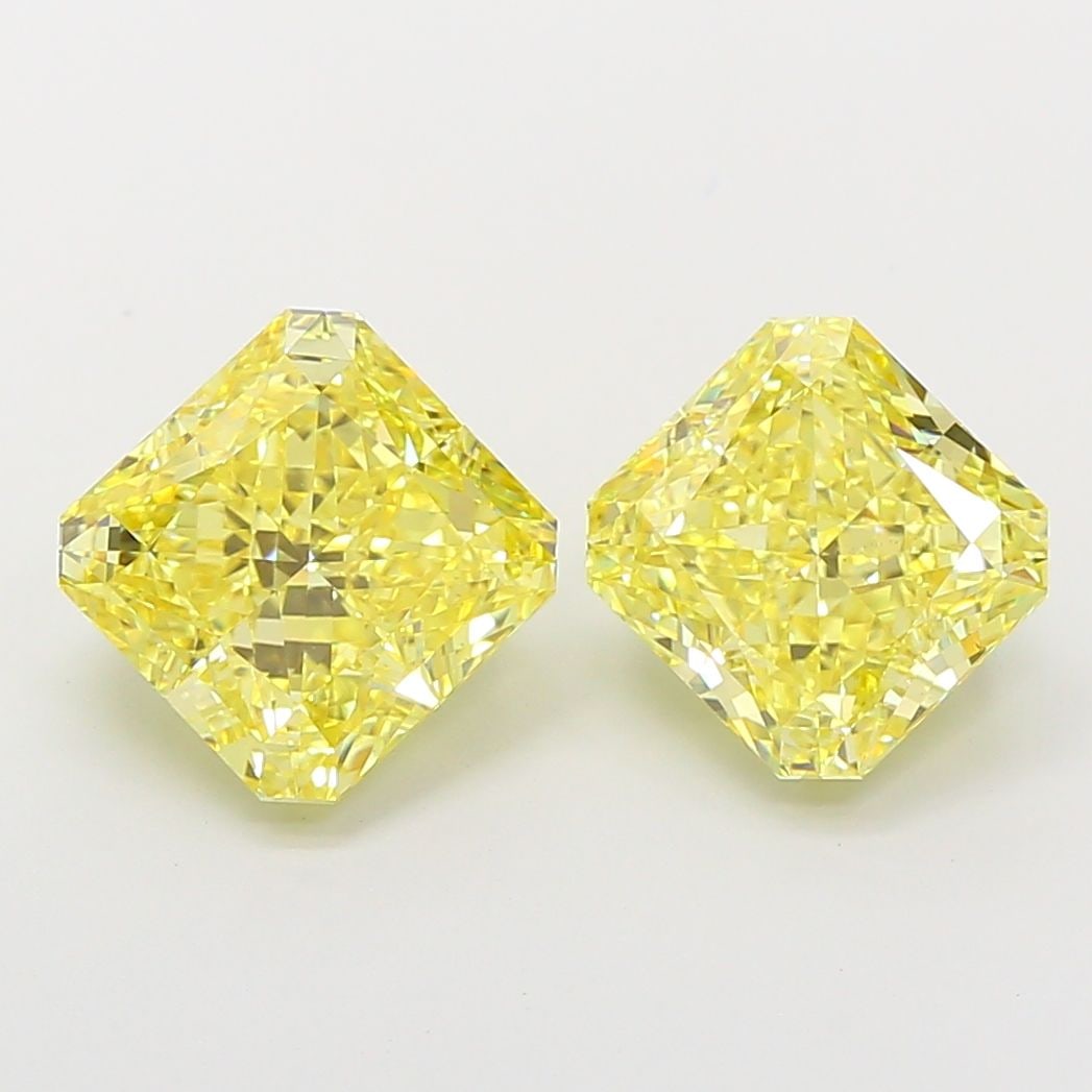 Loose Diamond - SQUARE RADIANT 3.29ct Fancy Vivid Yellow VS1: Loose Diamond - SQUARE RADIANT 3.29ct Fancy Vivid Yellow VS1 Source: This is a real non-mined Diamond that has been grown in a lab Shape: SQUARE RADIANT Carats: 3.29 Color: Fancy Vivid Yellow Certific