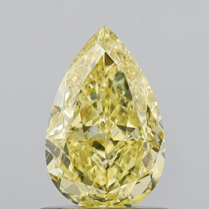 Loose Diamond - PEAR 0.87ct Fancy Intense Yellow VVS2: Loose Diamond - PEAR 0.87ct Fancy Intense Yellow VVS2 Source: This is a real non-mined Diamond that has been grown in a lab Shape: PEAR Carats: 0.87 Color: Fancy Intense Yellow Certification: IGI Vide