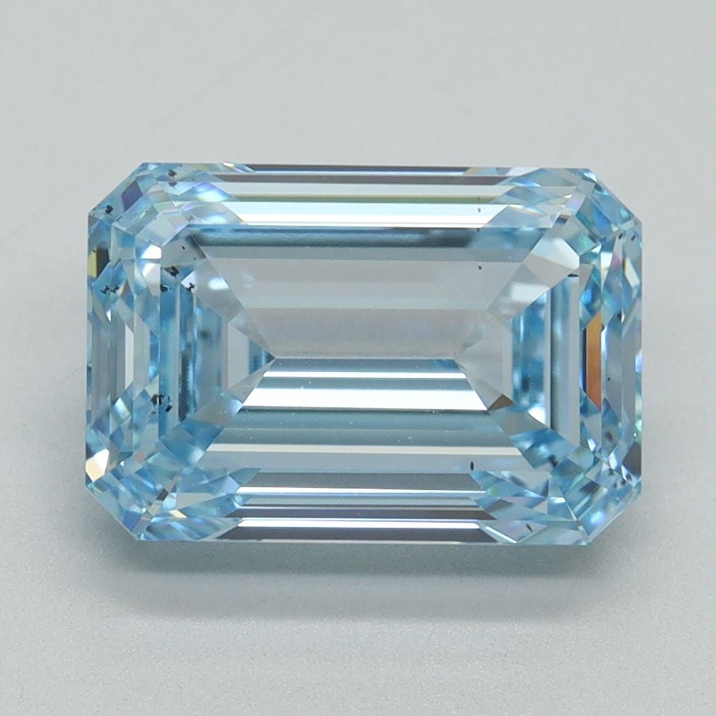 Loose Diamond - EMERALD 4.08ct Fancy Intense Blue SI1 (1 of 1)