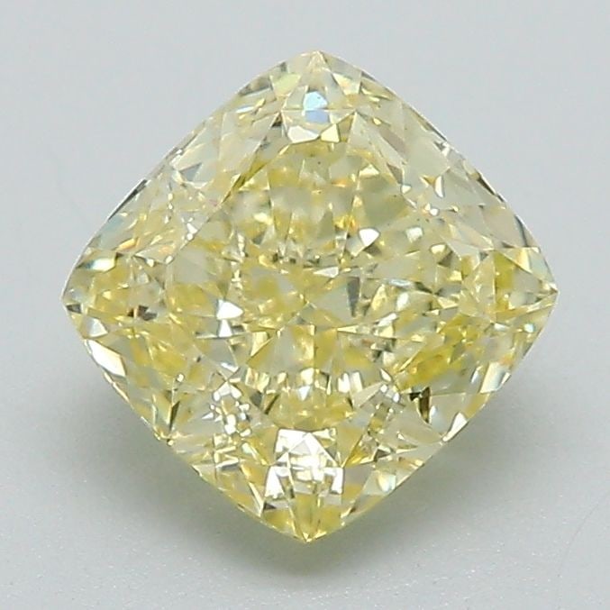 Loose Diamond - CUSHION MODIFIED 1.57ct Fancy Intense Yellow VS1: Loose Diamond - CUSHION MODIFIED 1.57ct Fancy Intense Yellow VS1 Source: This is a real non-mined Diamond that has been grown in a lab Shape: CUSHION MODIFIED Carats: 1.57 Color: Fancy Intense Yellow 