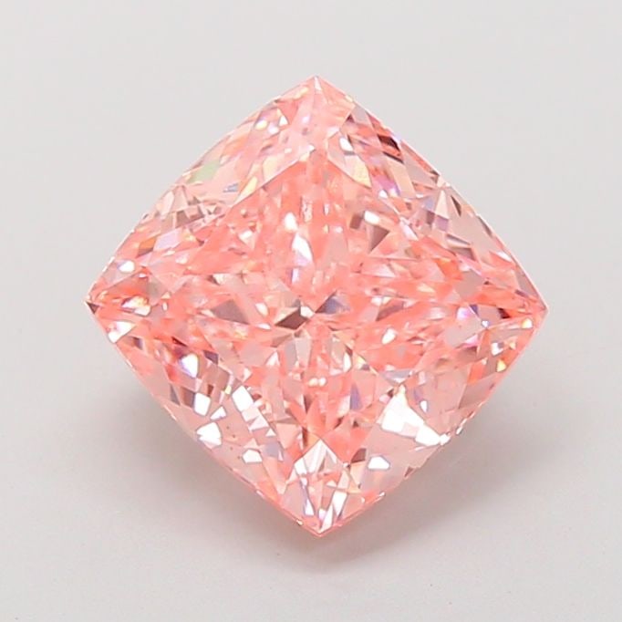 Loose Diamond - CUSHION MODIFIED 4.04ct Fancy Vivid Pink VS1: Loose Diamond - CUSHION MODIFIED 4.04ct Fancy Vivid Pink VS1 Source: This is a real non-mined Diamond that has been grown in a lab Shape: CUSHION MODIFIED Carats: 4.04 Color: Fancy Vivid Pink Certific