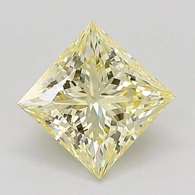 Loose Diamond - PRINCESS 1.04ct Fancy Light Yellow VS1: Loose Diamond - PRINCESS 1.04ct Fancy Light Yellow VS1 Source: This is a real non-mined Diamond that has been grown in a lab Shape: PRINCESS Carats: 1.04 Color: Fancy Light Yellow Certification: IGI A