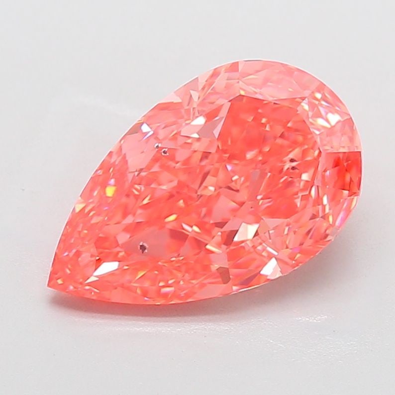 Loose Diamond - PEAR 5.03ct Fancy Vivid Pink VS2: Loose Diamond - PEAR 5.03ct Fancy Vivid Pink VS2 Source: This is a real non-mined Diamond that has been grown in a lab Shape: PEAR Carats: 5.03 Color: Fancy Vivid Pink Certification: IGI Video: