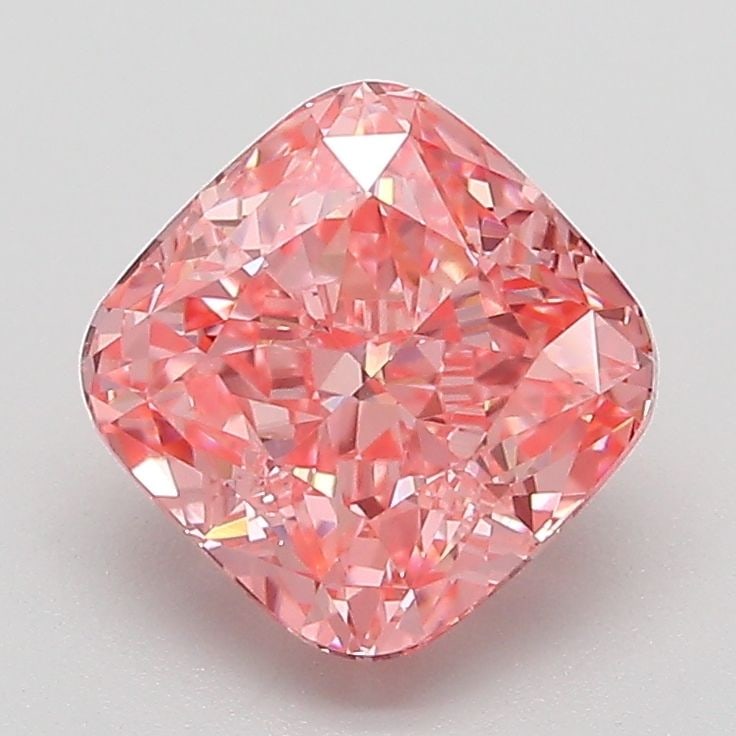 Loose Diamond - CUSHION MODIFIED 2.06ct Fancy Vivid Pink VVS2: Loose Diamond - CUSHION MODIFIED 2.06ct Fancy Vivid Pink VVS2 Source: This is a real non-mined Diamond that has been grown in a lab Shape: CUSHION MODIFIED Carats: 2.06 Color: Fancy Vivid Pink