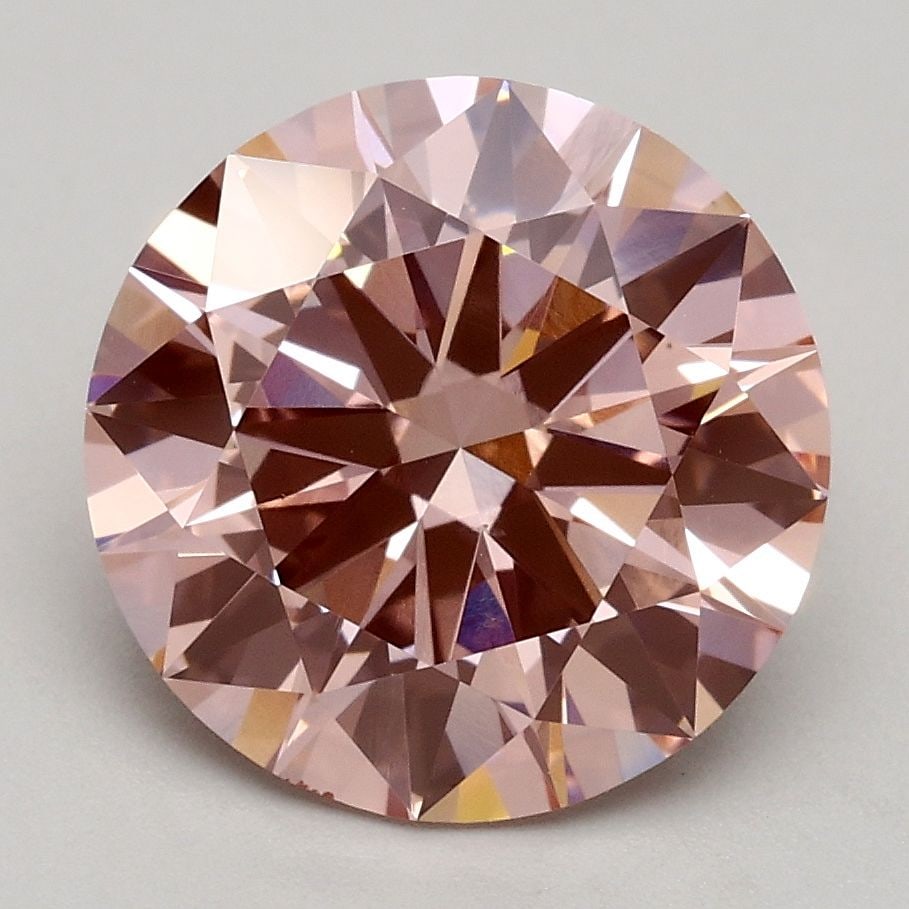 Loose Diamond - ROUND 2.51ct Fancy Intense Pink VS1: Loose Diamond - ROUND 2.51ct Fancy Intense Pink VS1 Source: This is a real non-mined Diamond that has been grown in a lab Shape: ROUND Carats: 2.51 Color: Fancy Intense Pink Certification: IGI Video:
