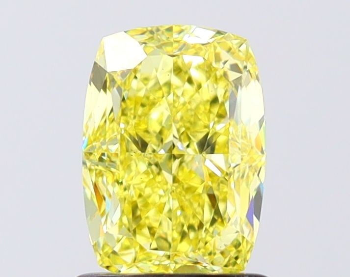Loose Diamond - CUSHION MODIFIED 1.51ct Fancy Vivid Yellow VS1 (1 of 1)
