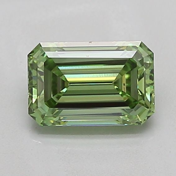Loose Diamond - EMERALD 1.06ct Fancy Vivid Green VS1: Loose Diamond - EMERALD 1.06ct Fancy Vivid Green VS1 Source: This is a real non-mined Diamond that has been grown in a lab Shape: EMERALD Carats: 1.06 Color: Fancy Vivid Green Certification: IGI Video