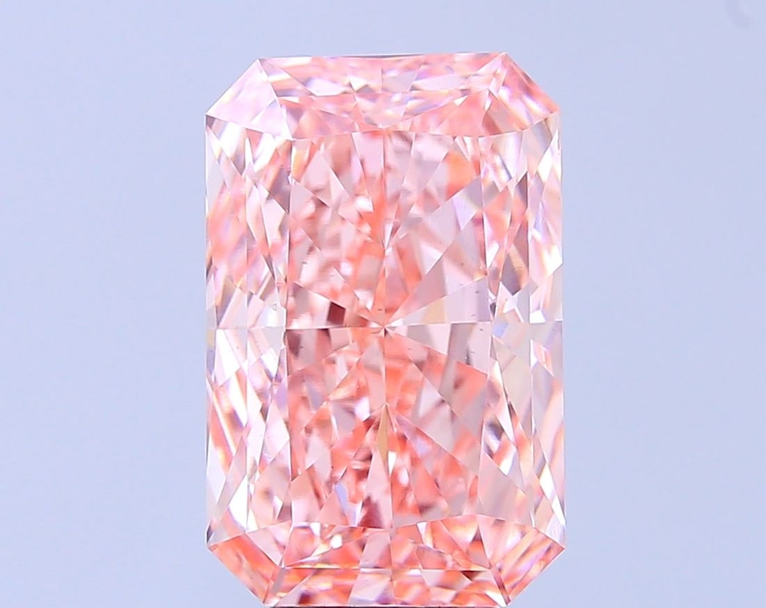 Loose Diamond - RADIANT 7.0ct Fancy Intense Pink VS2: Loose Diamond - RADIANT 7.0ct Fancy Intense Pink VS2 Source: This is a real non-mined Diamond that has been grown in a lab Shape: RADIANT Carats: 7.0 Color: Fancy Intense Pink Certification: IGI Video