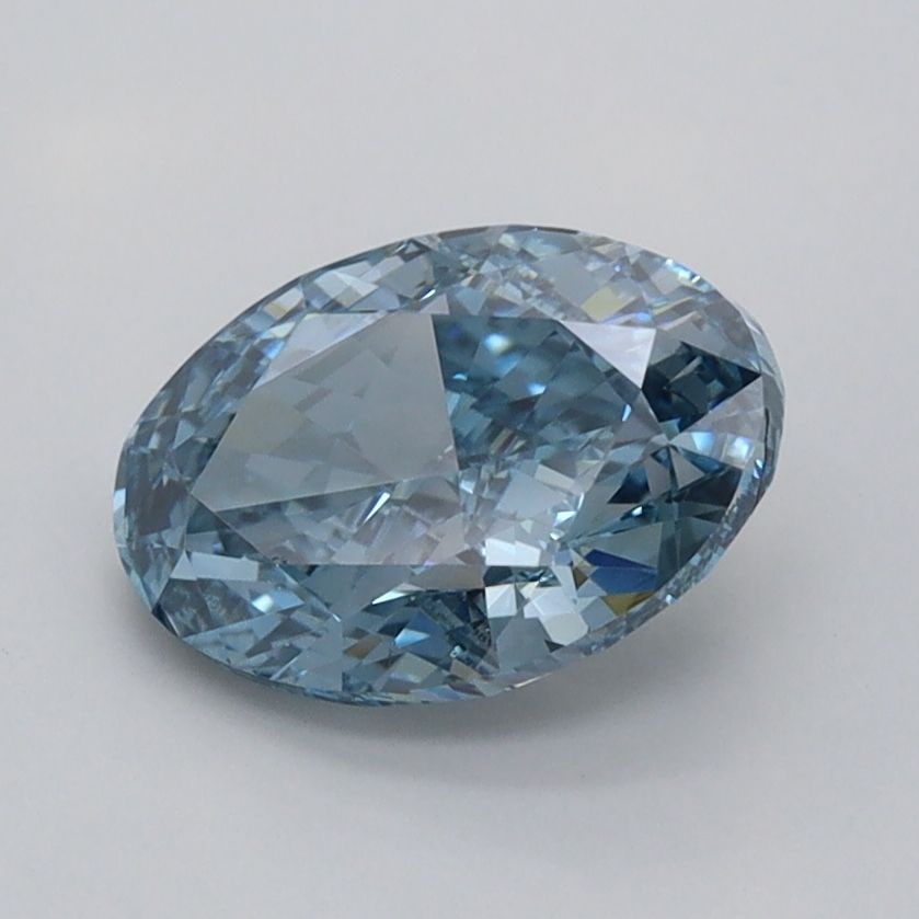 Loose Diamond - OVAL 1.51ct Fancy Vivid Blue VS1: Loose Diamond - OVAL 1.51ct Fancy Vivid Blue VS1 Source: This is a real non-mined Diamond that has been grown in a lab Shape: OVAL Carats: 1.51 Color: Fancy Vivid Blue Certification: IGI Video: