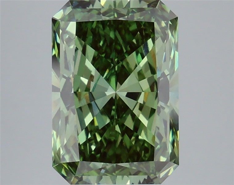 Loose Diamond - RADIANT 4.71ct Fancy Vivid Green VS1: Loose Diamond - RADIANT 4.71ct Fancy Vivid Green VS1 Source: This is a real non-mined Diamond that has been grown in a lab Shape: RADIANT Carats: 4.71 Color: Fancy Vivid Green Certification: IGI Video
