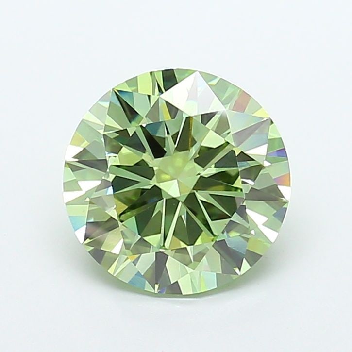 Loose Diamond - ROUND 5.0ct Fancy Vivid Green VS1: Loose Diamond - ROUND 5.0ct Fancy Vivid Green VS1 Source: This is a real non-mined Diamond that has been grown in a lab Shape: ROUND Carats: 5.0 Color: Fancy Vivid Green Certification: IGI Video:
