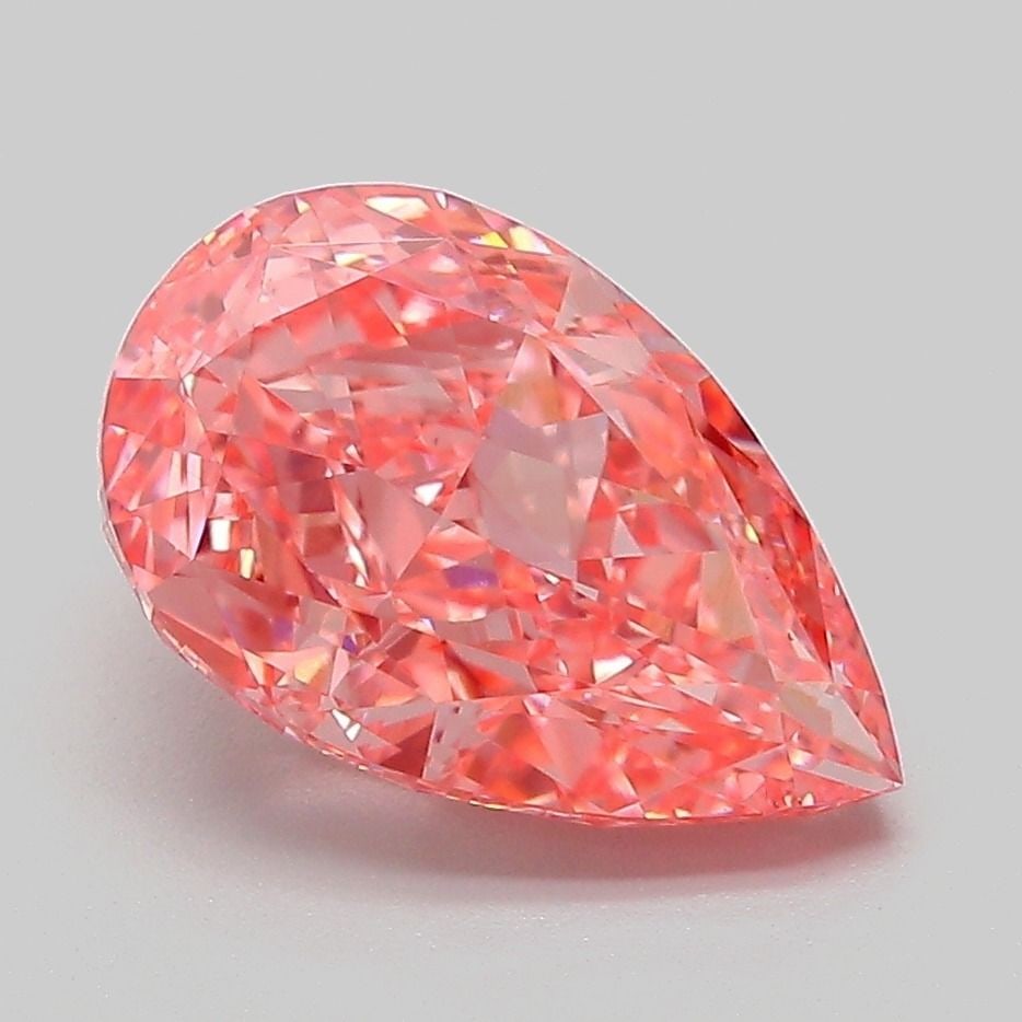 Loose Diamond - PEAR 3.15ct Fancy Vivid Pink VS2: Loose Diamond - PEAR 3.15ct Fancy Vivid Pink VS2 Source: This is a real non-mined Diamond that has been grown in a lab Shape: PEAR Carats: 3.15 Color: Fancy Vivid Pink Certification: IGI Video: