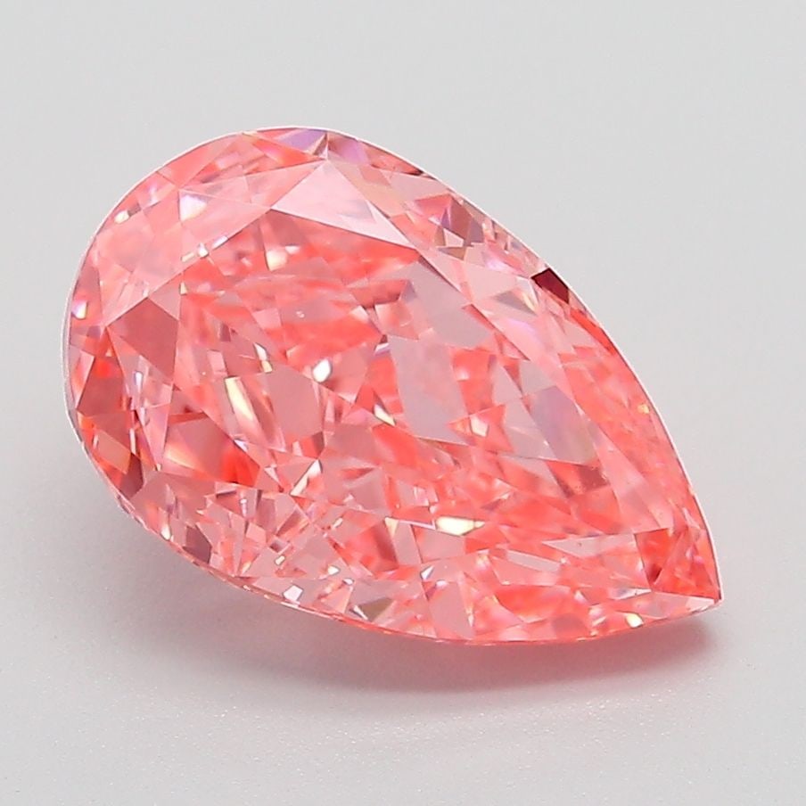 Loose Diamond - PEAR 3.06ct Fancy Vivid Pink VS1 (1 of 1)